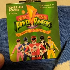 Power Rangers (blue ranger) kneehigh costume socks